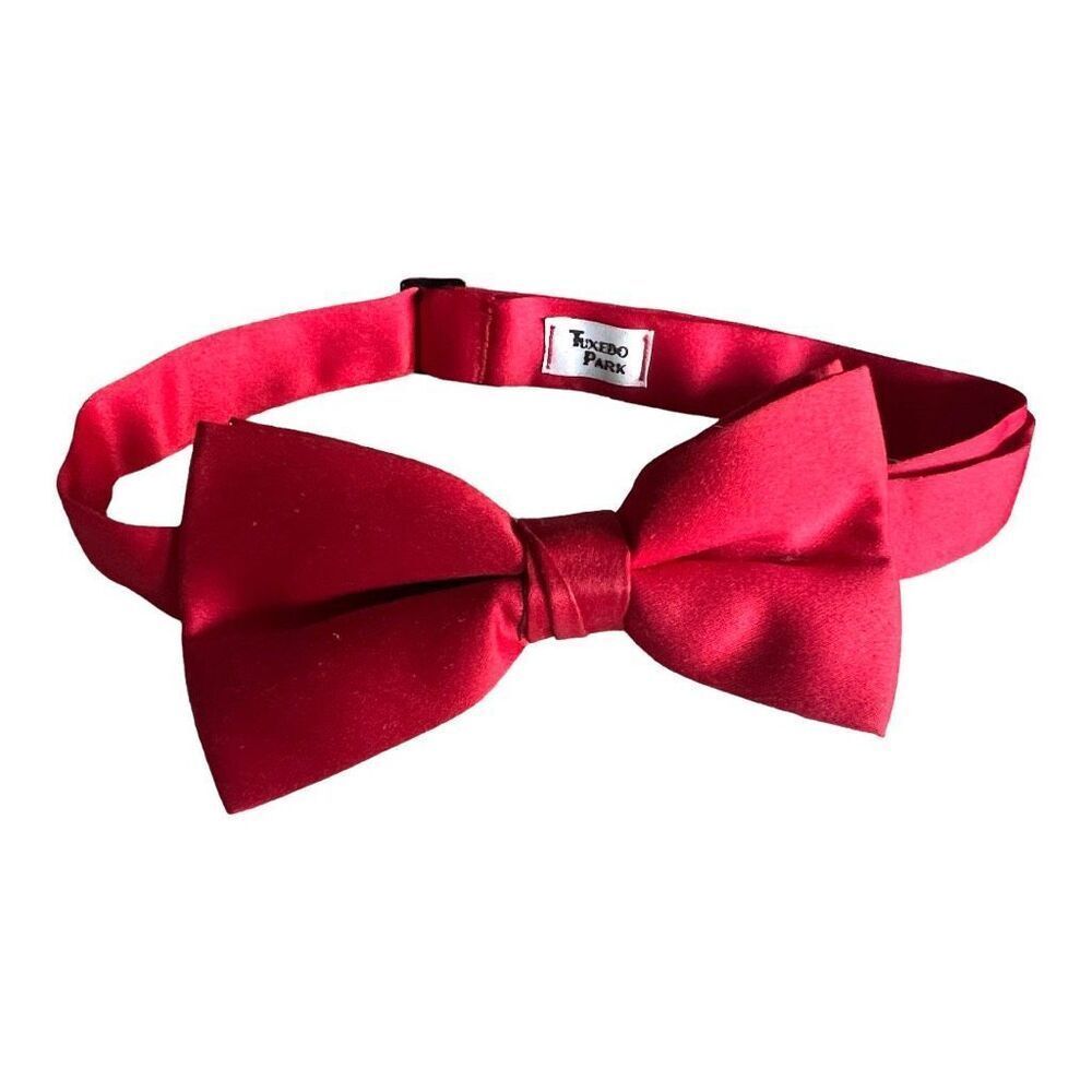 Mens or Older Boys Tuxedo Park Holiday Red Prom Formal Bow Tie
